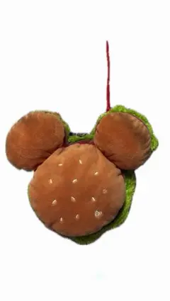ディズニー公式　ミッキーマウス　ハンバーガー　パスケース　コインケース