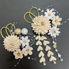 つまみ細工　髪飾り　成人式♡結婚式♡七五三♡卒業式