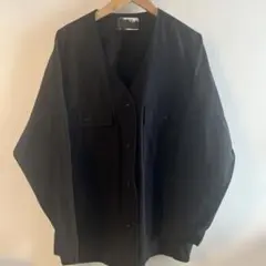 アンティカ　pattern torso ノーカラージャケット 黒