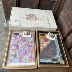 箱入 未使用ニナリッチ　バスタオル　フェイスタオルセット 花柄 刺繍 ＆おまけ