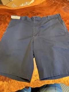 70'sビンテージUSA製ネイビーワークショーツSCOVILLジップW36