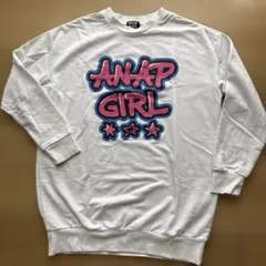 ANAP GIRL グラフィックTシャツ Mサイズ ホワイト