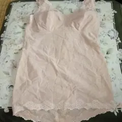 ピンクベージュ レース付き ボディシェイパーＬサイズ補正下着