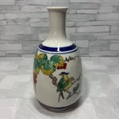九谷焼 三ツ井為吉 花鳥陶磁器花瓶 - メルカリ