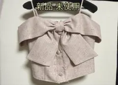 <新品未使用> ⭐︎LIP SERVICE ツイードリボンオフショルトップスのサムネイル