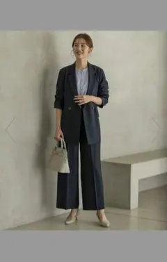 ANYSIS スマートビューティストレッチ ダブルブレストジャケットワイドパンツ