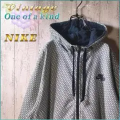 パーカー ナイキ M 白黒 総柄 〖美品〗〖希少〗〖レア〗friendly 柄