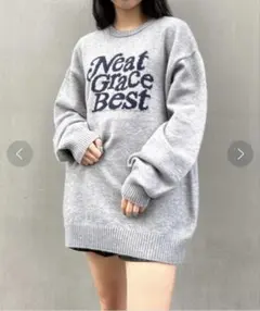 INGNI 3段ロゴチュニックニット Mサイズ