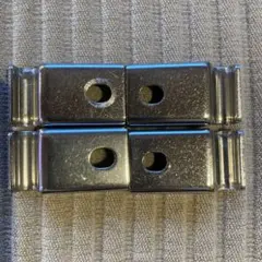 ② 無印良品 ユニットシェルフ ステンレス棚用コーナーフック 金具 4個セットのサムネイル