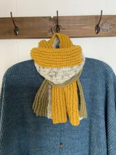 マフラー　ハンドメイド　かぎ針編み　手編み　毛糸