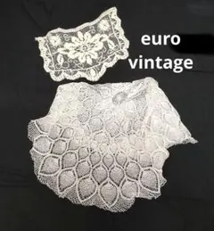 フランスアンティークレース 手編み テーブルクロス かぎ編み ユーロヴィンテージ