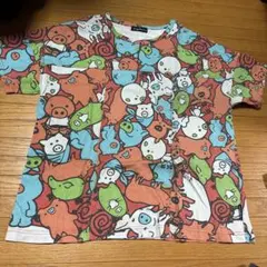 drugstore's カラフル動物柄 半袖Tシャツ　フリー