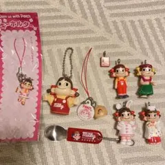 不二家 ペコちゃん ストラップ フィギュア ミニミニペコちゃん