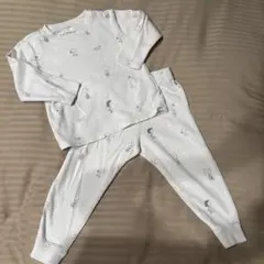 ジェラートピケ SNOOPY 柄 ベビーパジャマ xxs90-100cm難あり