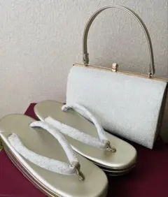ゴールド 草履バッグ セット LLサイズ