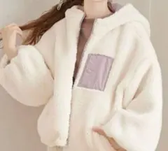 OLIVE des OLIVEオリーブデオリーブ　リバーシブルマウンテンパーカー