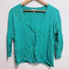 NEWYORK&COMPANY 春 カーディガン 【XL】 薄手 ターコイズ