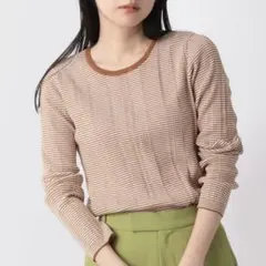 LOWRYS FARM マルチボーダーニットLS ローリーズファーム 長袖