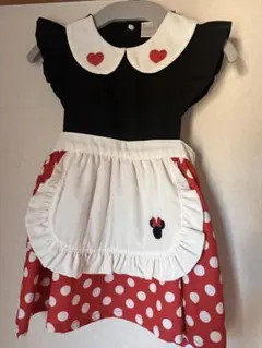 ミニーちゃん　エプロン　ワンピース
