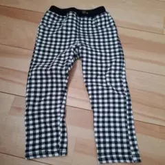 90cm裏起毛 チェック柄パンツ