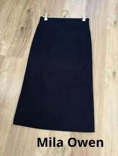 Mila Owen ミラオーウェンリブ編みタイトスカート