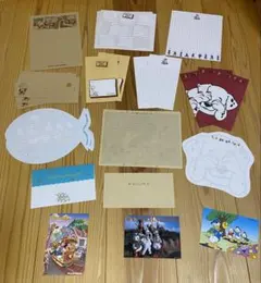 ディズニーレターセット６種ポストカード３枚セット