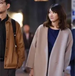 【美品】　Plage　プラージュ　スポンジリバーコート　コート　36