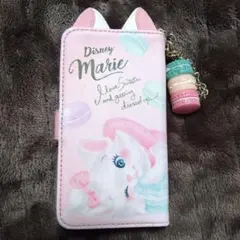 【中古品】マリーちゃん スマホカバー iPhone 手帳型 マカロン ピンク