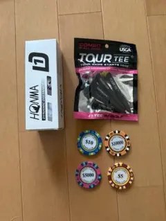 【新品】HONMA D1 ゴルフボール TOUR TEE マーカーのサムネイル