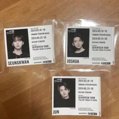 SEVENTEEN ラベルドリンクシールのみジョンハン&ジョシュア&ジュンセット