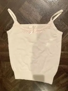 LAISSE PASSE レッセパッセ ニット　レース　キャミソール　３８