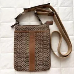 COACH シグネチャー ショルダーバッグ ブラウン