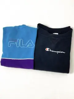 Champion リバースウィーブ FILAバイカラー スウェット M おまとめ