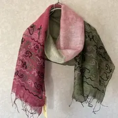 新品未使用 ストール シルク 20% レーヨン80%