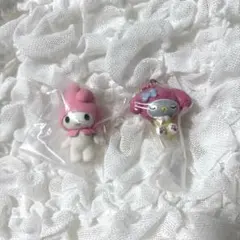 マイメロ　フロッキーフィギュア　サンリオキャラクターズGRWNマスコットチャーム