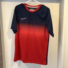 夜*け様 Nike DRI-FIT ネイビー/レッド Tシャツ XL