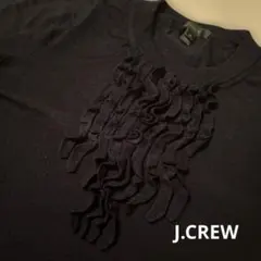 J.Crew ネイビー フリルニット XS