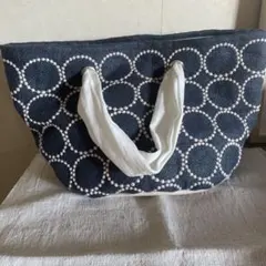 ハンドメイド　タンバリンのトートバッグ