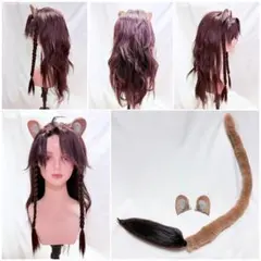 ラギー・ブッチ ウィッグ コスプレ ツイステ つけ耳 尻尾 ㉘ - メルカリ