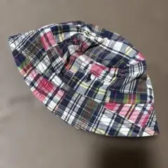 ラルフローレン　チェック柄バケットハット　50cm