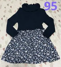 子供服　ビケットクラブ　ニットワンピース　95サイズ