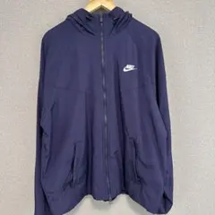 Nike フード付きナイロンジャケット 紫