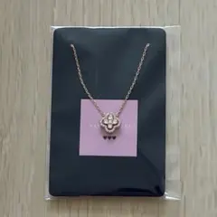 sassyangel ミニクローバーフラワーネックレス ピンクゴールドのサムネイル
