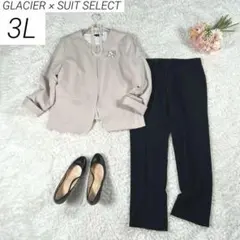 【大きいサイズ 3L】　グラシア × スーツセレクト　パンツスーツ　2点セット