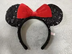 ミニーマウス　スパンコールカチューシャ❤️