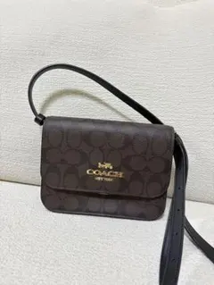 coach ショルダーバッグ　ブラウン　美品