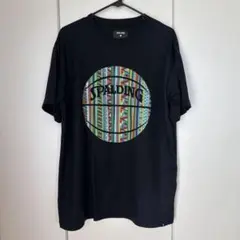 SPALDING バスケットボールTシャツ ブラック メンズ L