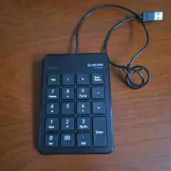 【新品】ELECOM USB テンキー TK-TCP018BK ブラックのサムネイル