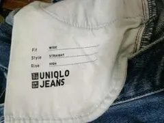 ユニクロ　ワイドストレートジーンズ 64 BLUE　24