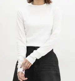 ハニーズ　袖シャーリングハイネック長袖